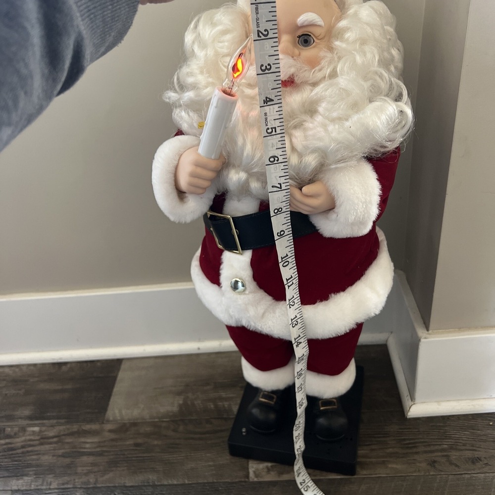 Vintage Illuminated Santa Claus. 25" read description Vintage Christmas Project - Picture 6 of 6